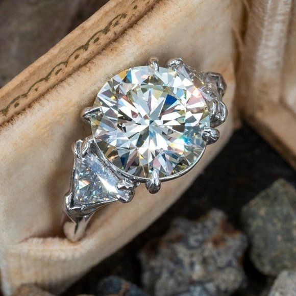 ❤️NEW 925 STERLING SILVER NOBLE ROUND SHINY VINTAGE CARVED WEDDING RING, K762